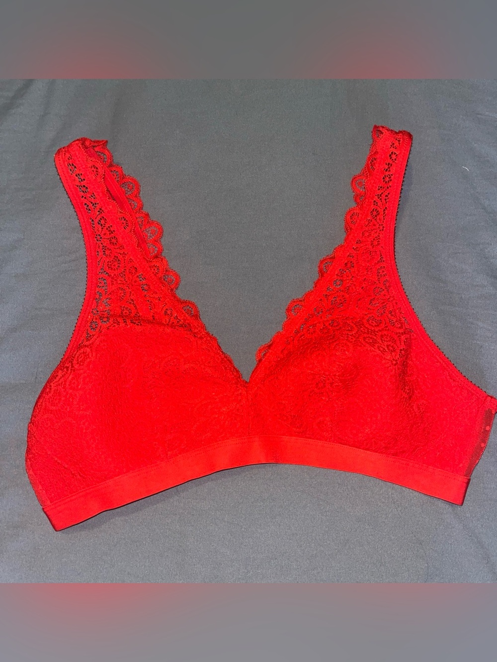 Aerie Red Lace Wireless Bralette